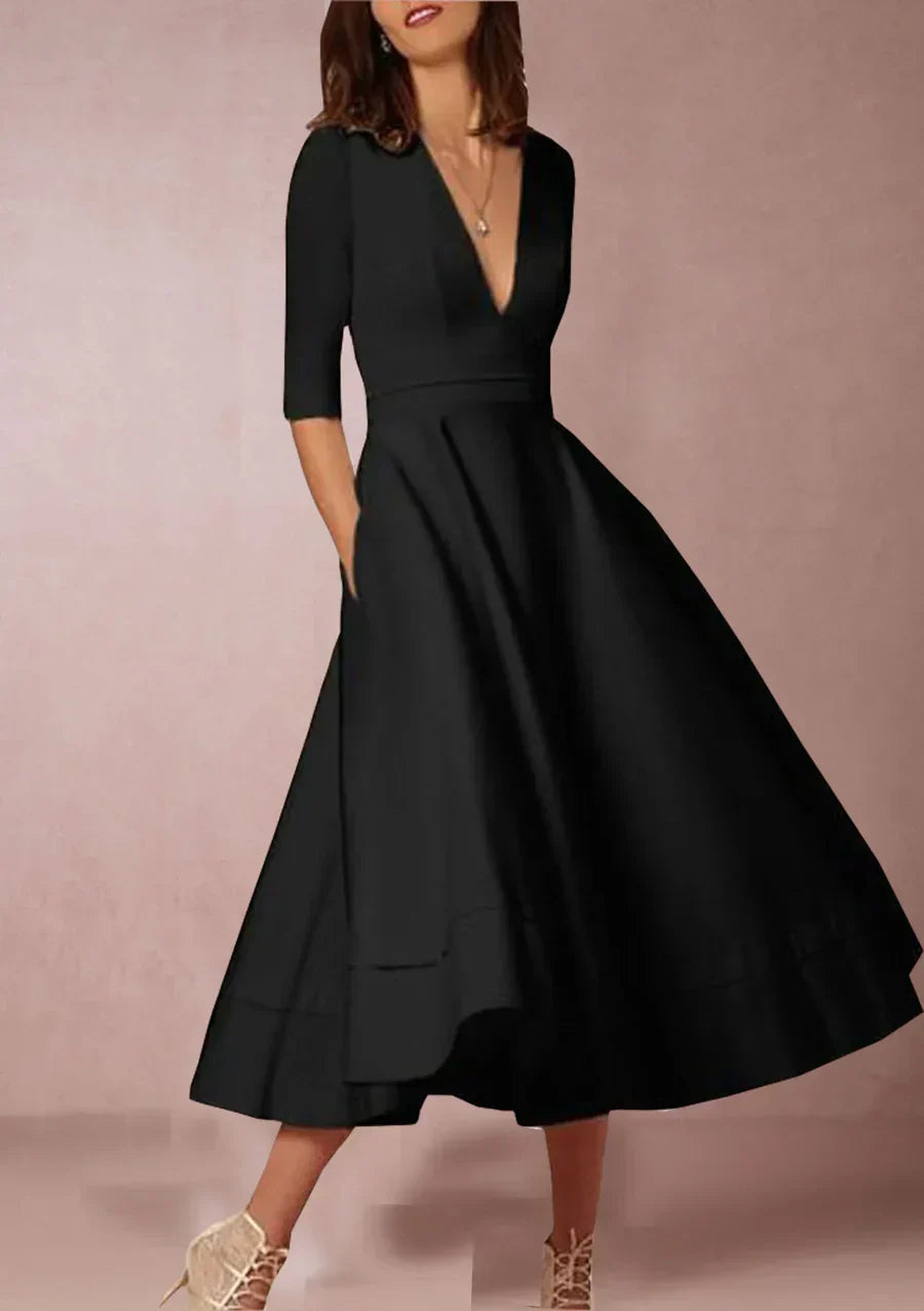 MW | elegantes Midikleid im Vintage-Look für Frauen