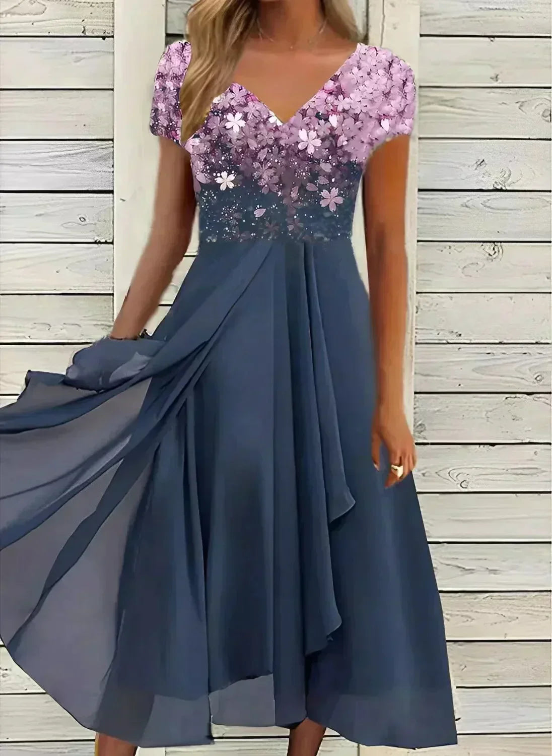 MW | elegantes Midikleid mit schwungvollem Rock