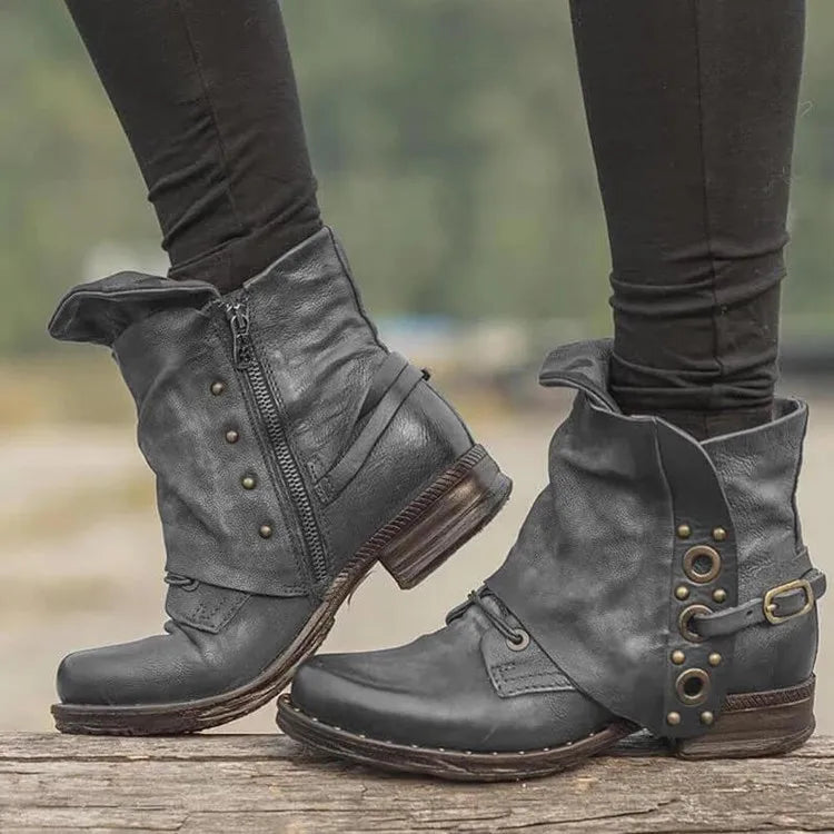 Stützende und trendige orthopädische Stiefel