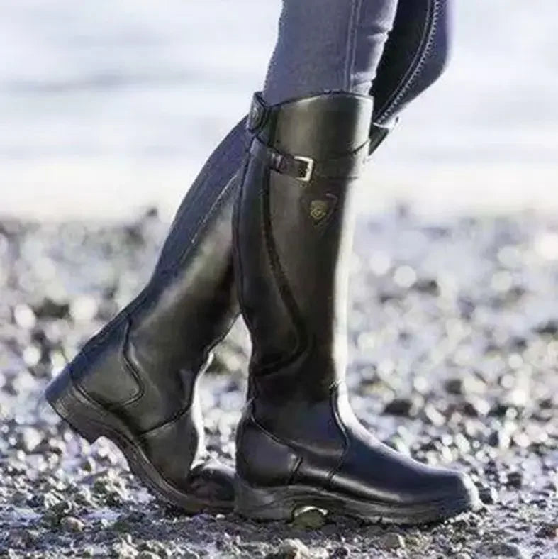 EM | Robuste kniehohe Lederstiefel