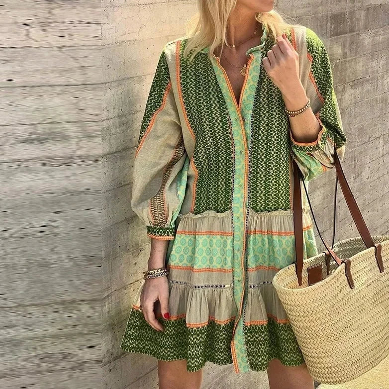 MW | Minikleid mit Ethnodruck
