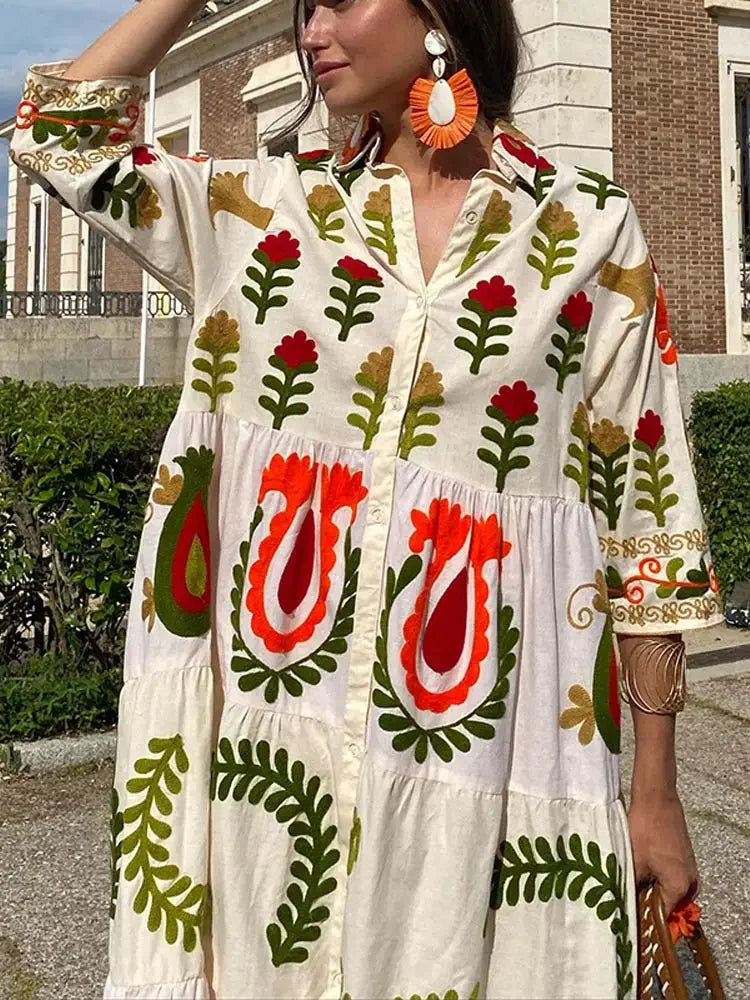 Clara - Patchwork-Kleid für den Urlaub