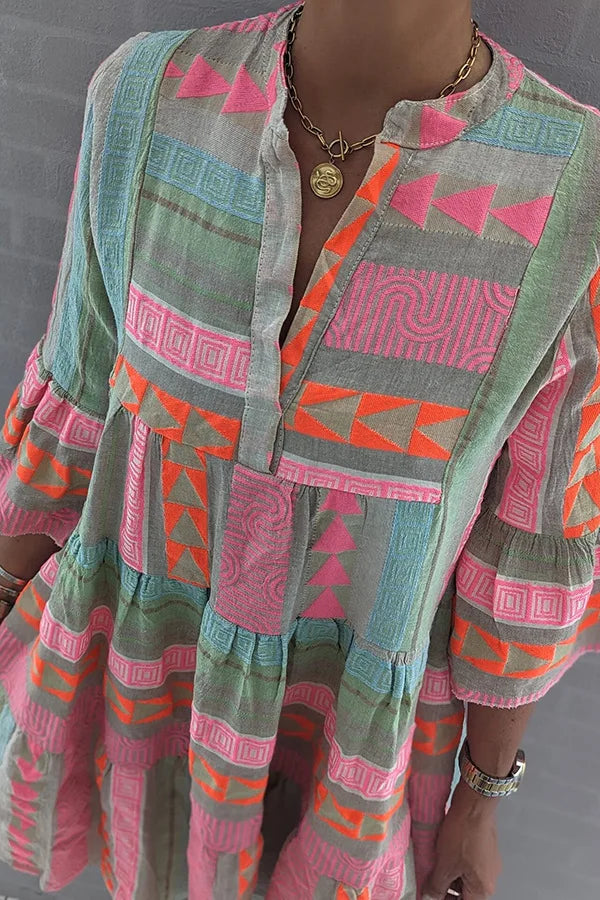 MW | Vibrierendes Boho Midikleid