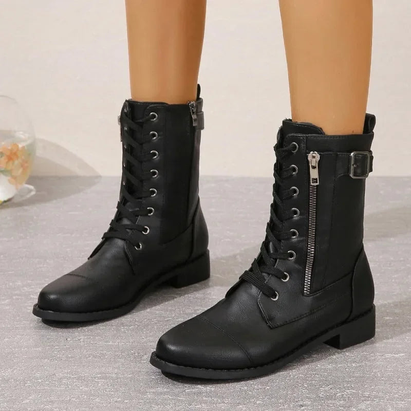Stützende und trendige orthopädische Stiefel
