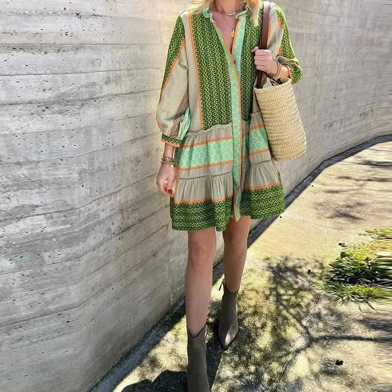 MW | Minikleid mit Ethnodruck