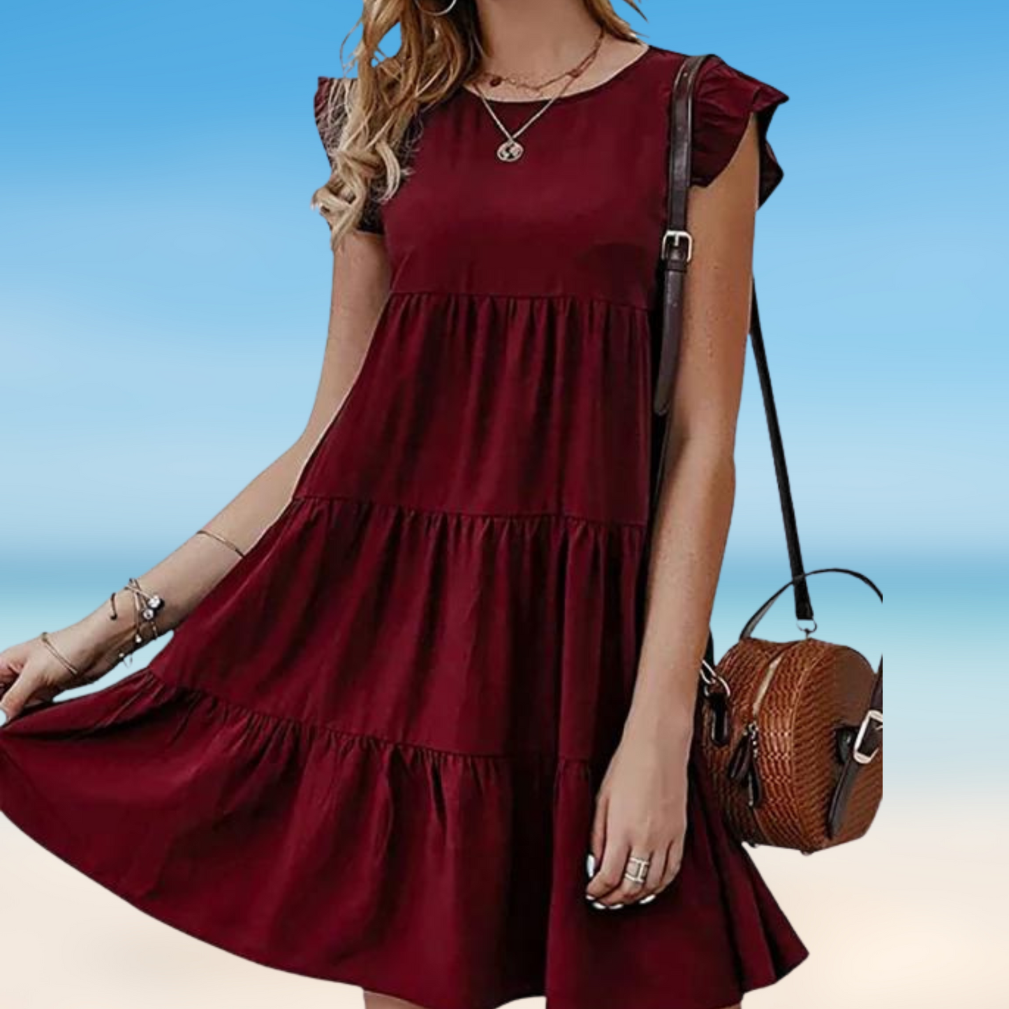 MW | Odella- Elegantes Minikleid mit Volants