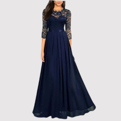 MW | Elegantes Maxikleid mit Spitzendetails für jede Gelegenheit