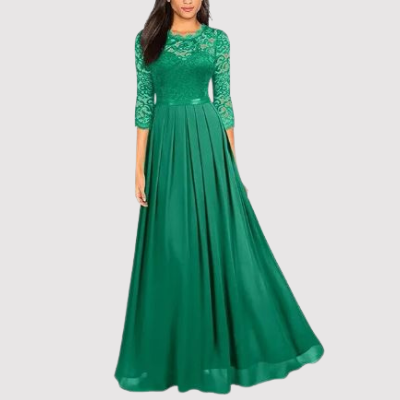 MW | Elegantes Maxikleid mit Spitzendetails für jede Gelegenheit