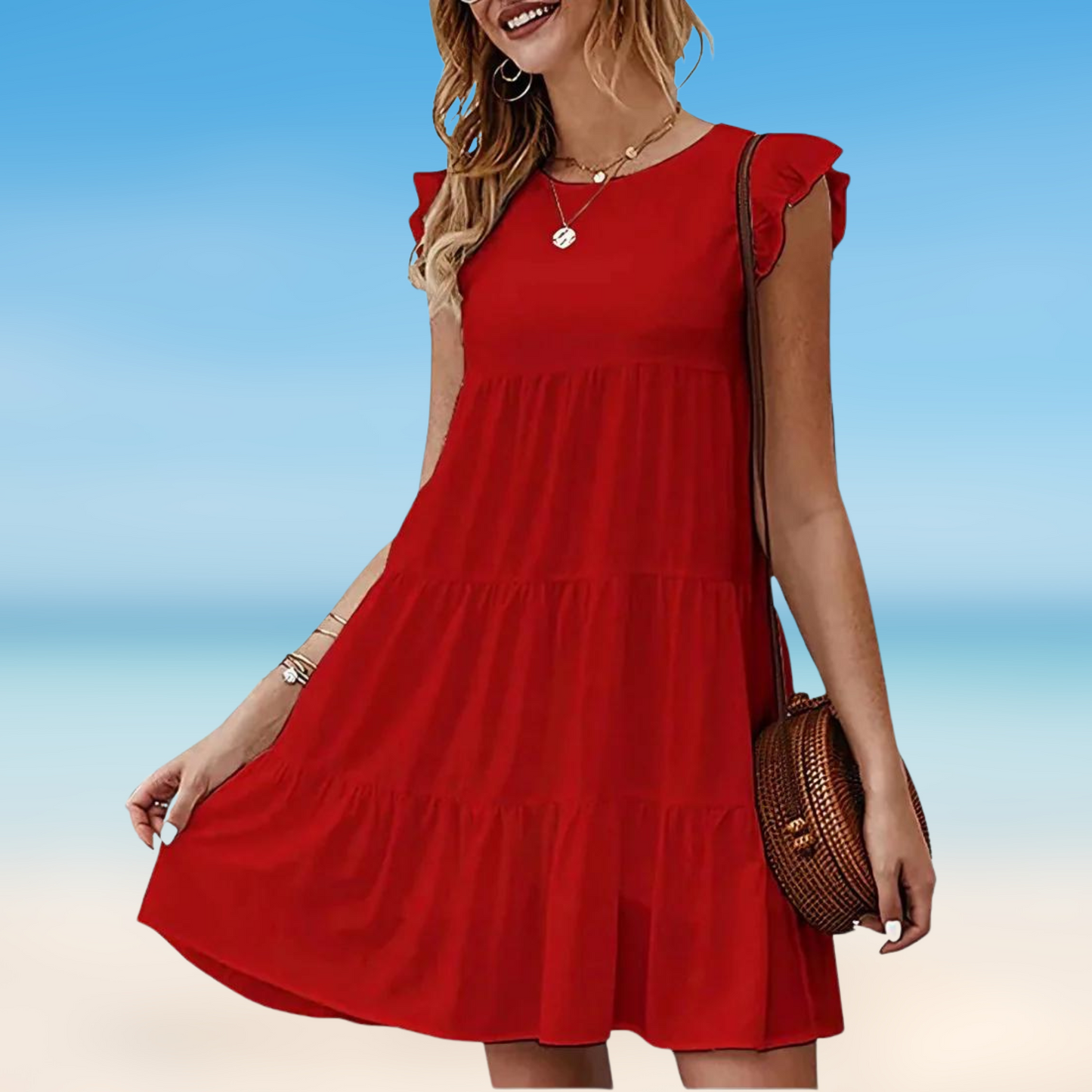 MW | Odella- Elegantes Minikleid mit Volants