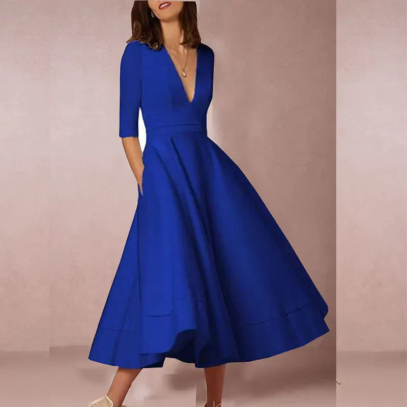 MW | elegantes Midikleid im Vintage-Look für Frauen