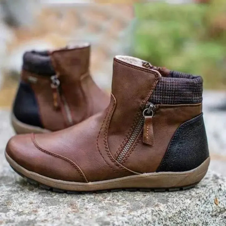 EM | Klassische Stiefelette mit Reißverschluss