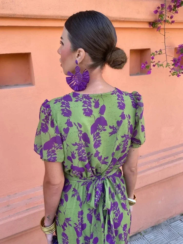 Aida™ - Gedrehtes Maxikleid mit Blumendruck für Damen