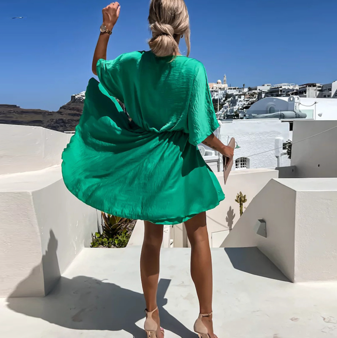 MW | Schickes Sommer-Minikleid mit hoher Taille