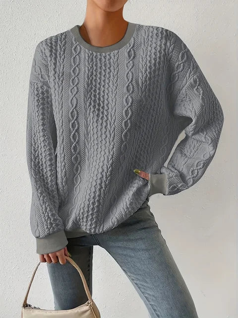 MW | Rundhalsausschnitt Sweatshirt mit langen Ärmeln