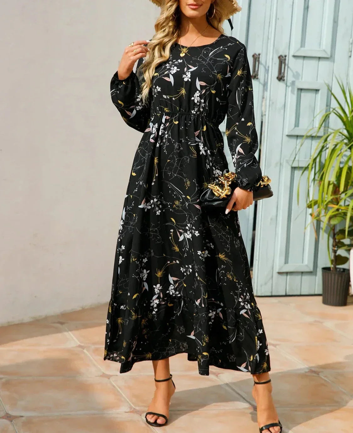 Cecilie - Maßgeschneidertes geblümtes Kleid
