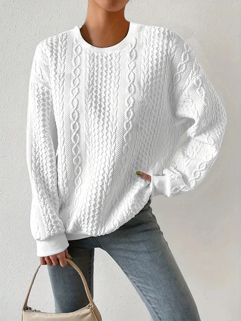 MW | Rundhalsausschnitt Sweatshirt mit langen Ärmeln