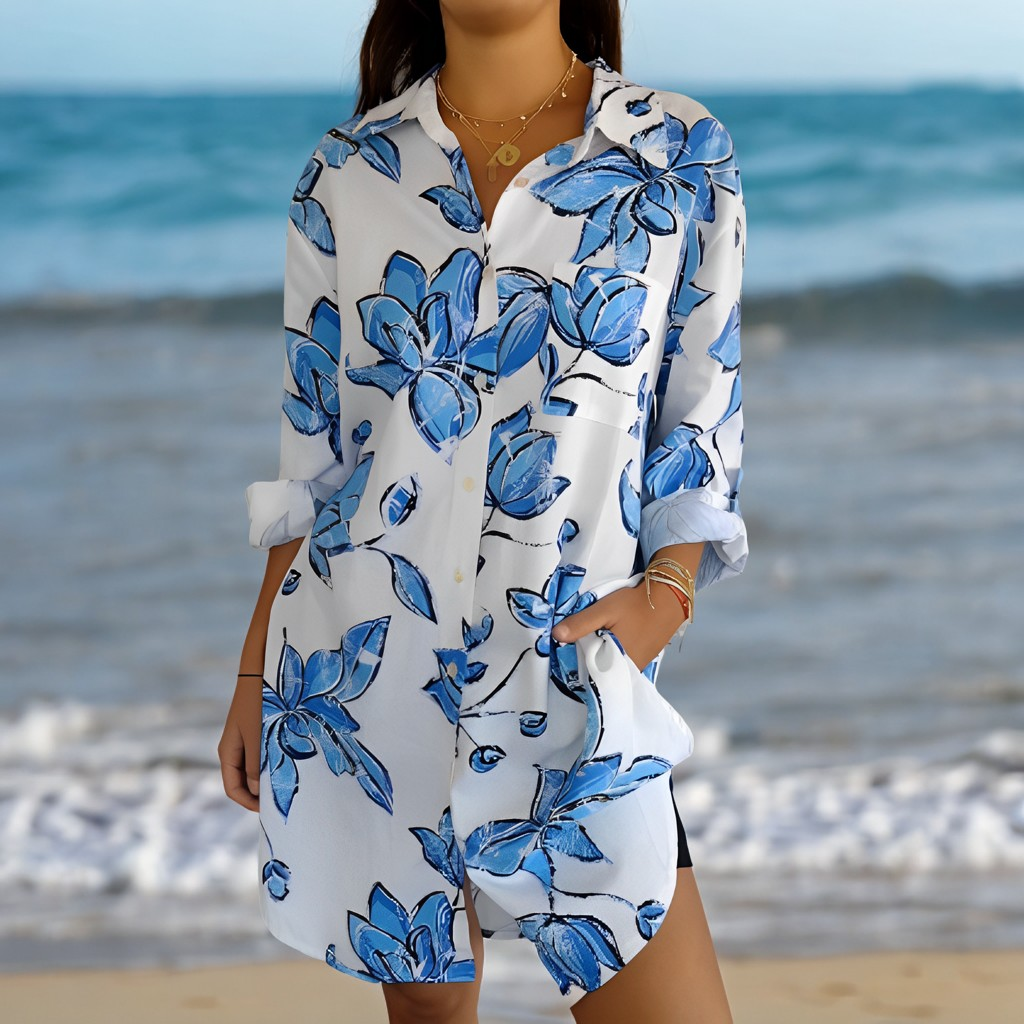 MW | Loose Beach Shirt Kleid für Frauen