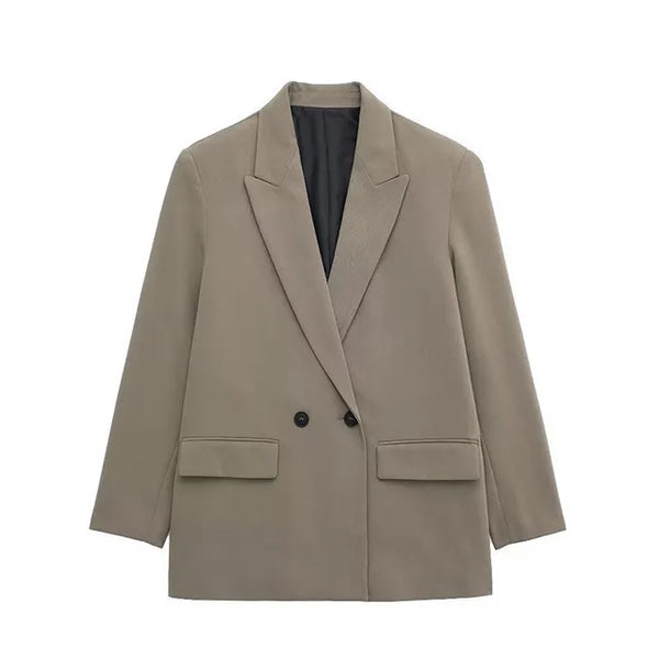 MW | eleganter Langarm-Blazer mit strukturiertem Design
