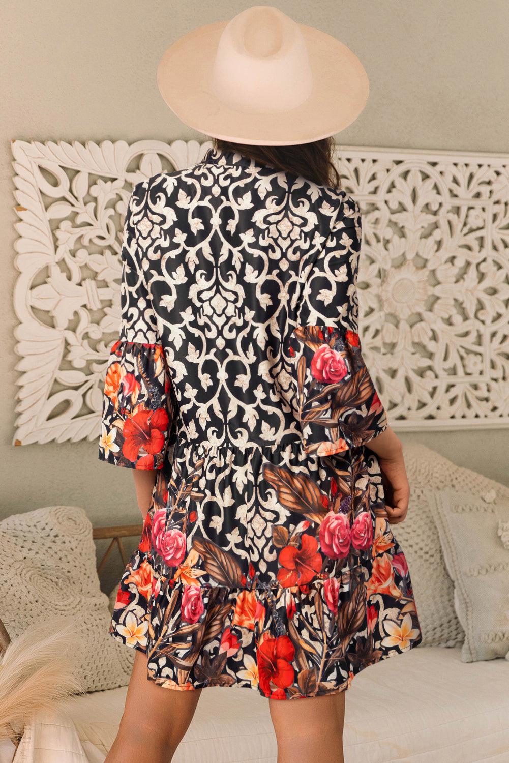 MW | Eleganz mit schwarzem Damen-Minikleid im Vintage-Look