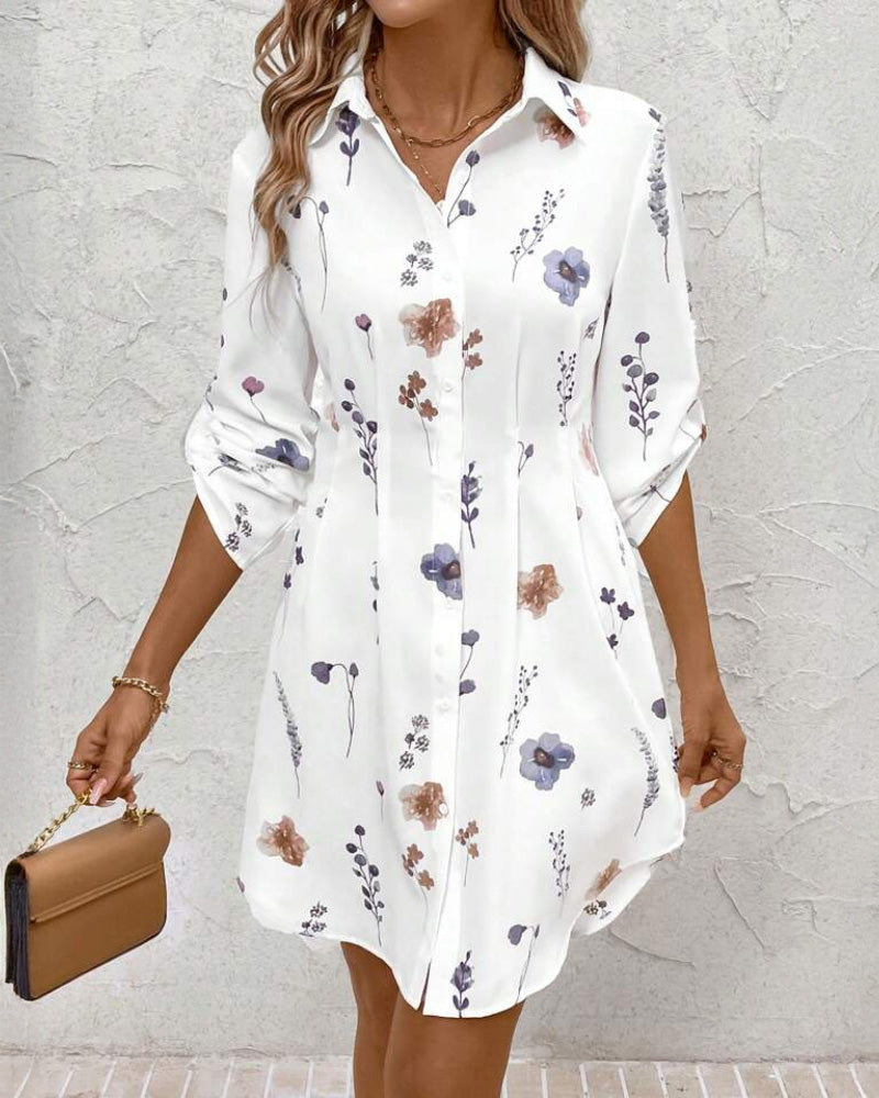 MW | Bedrucktes Modekleid mit Passform