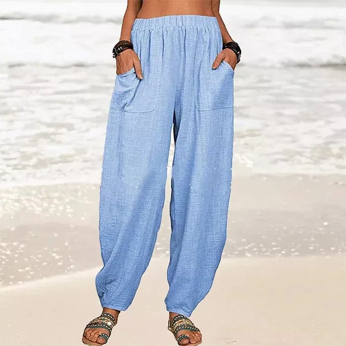 MW | Weite Leinenhose für Damen