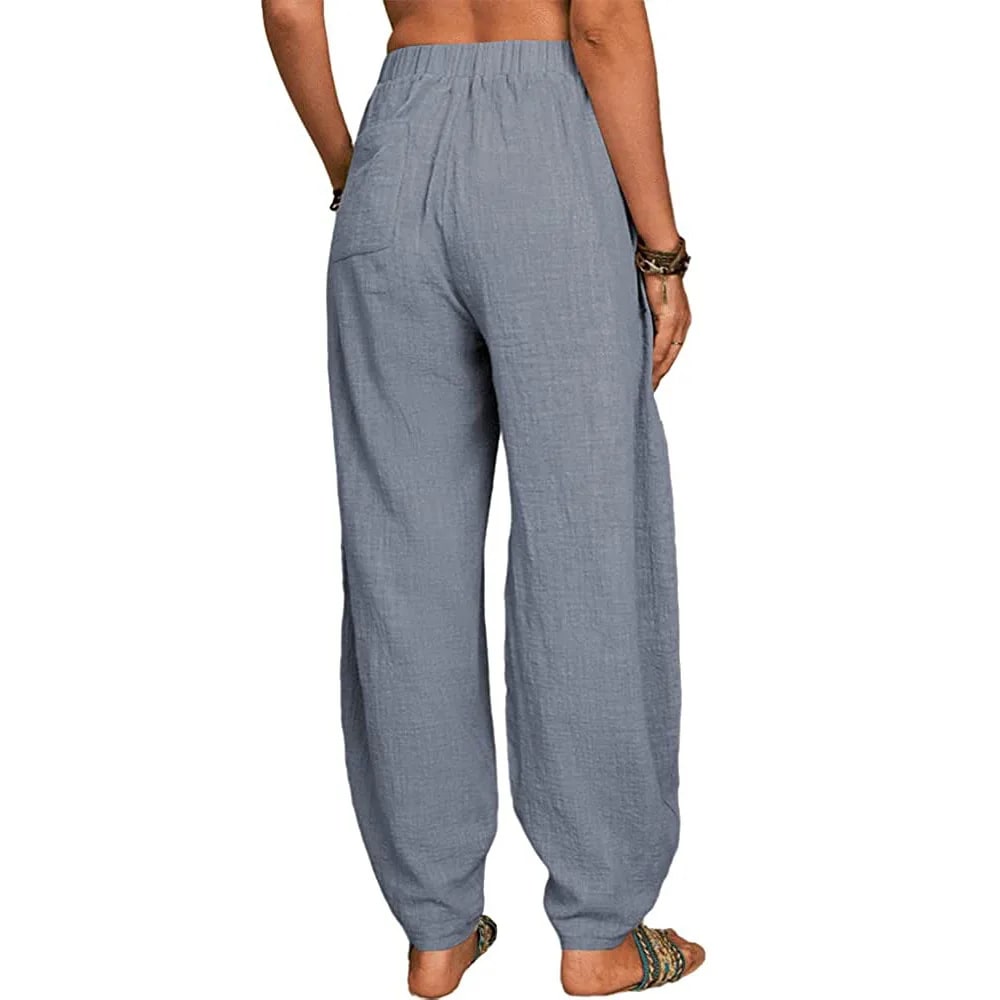 MW | Weite Leinenhose für Damen