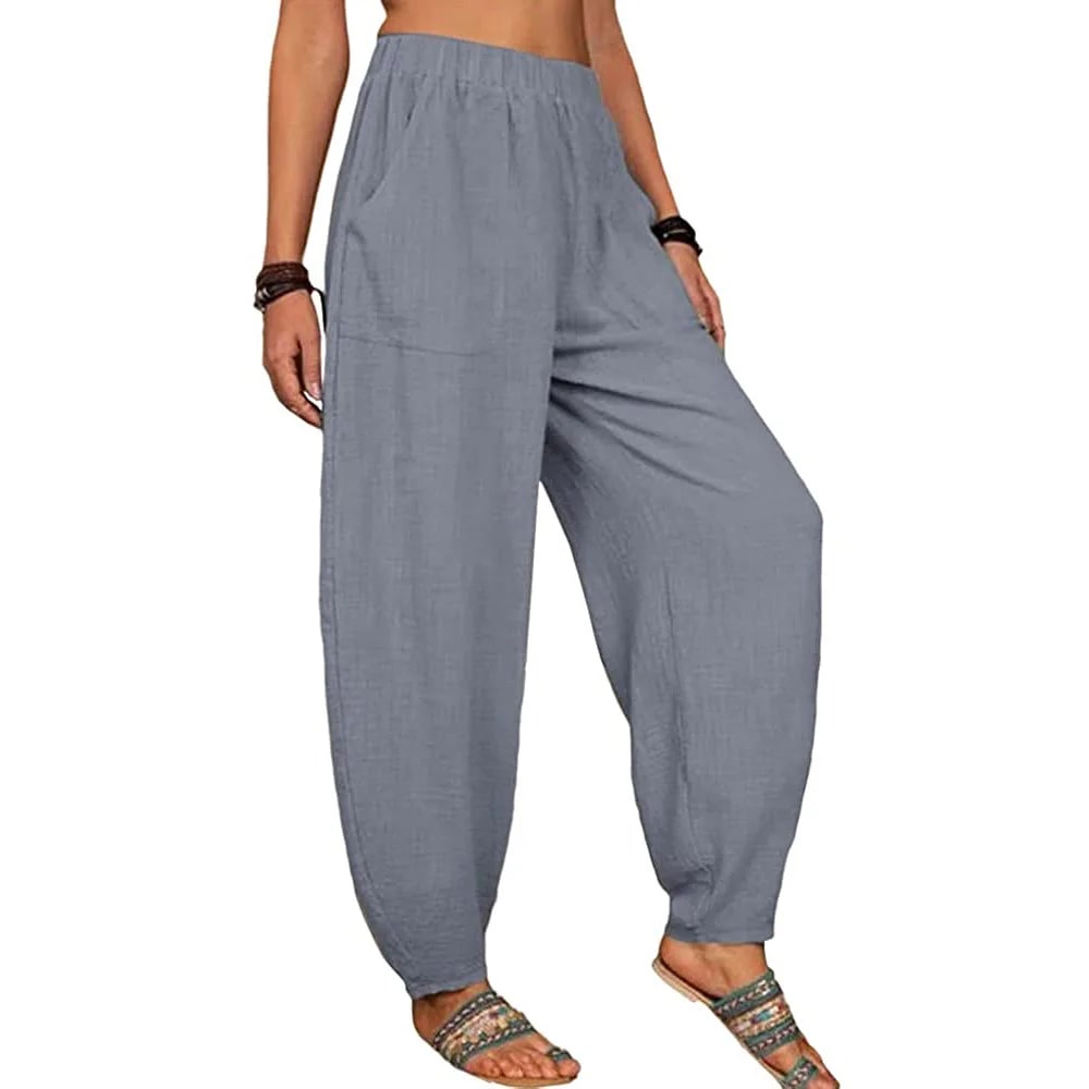 MW | Weite Leinenhose für Damen