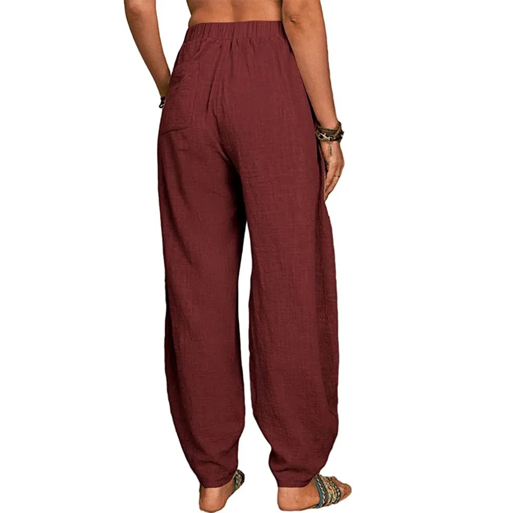 MW | Weite Leinenhose für Damen