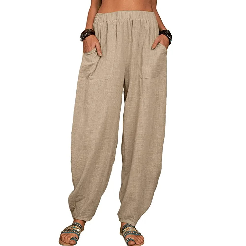 MW | Weite Leinenhose für Damen