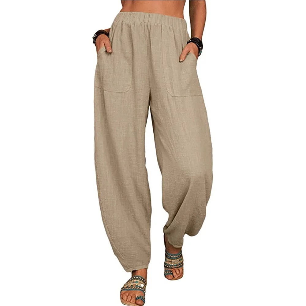 MW | Weite Leinenhose für Damen