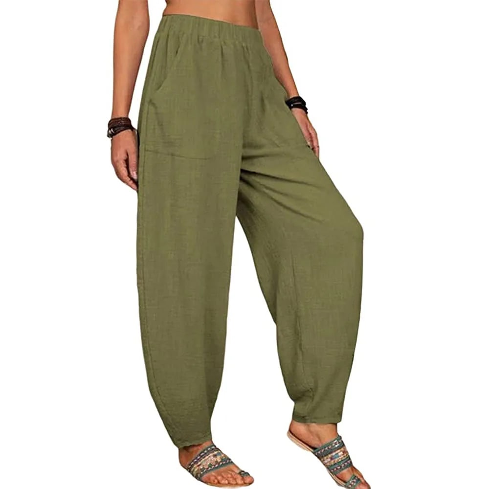 MW | Weite Leinenhose für Damen