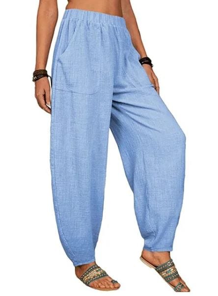 MW | Weite Leinenhose für Damen