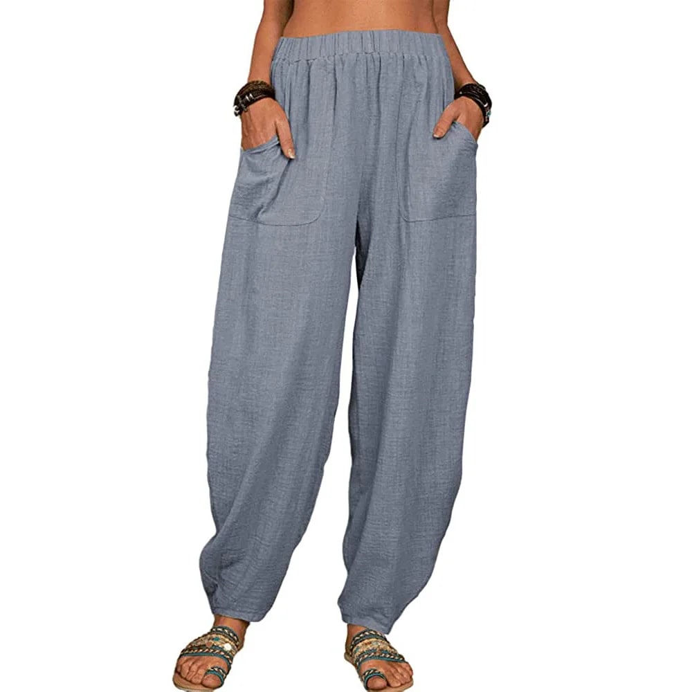 MW | Weite Leinenhose für Damen