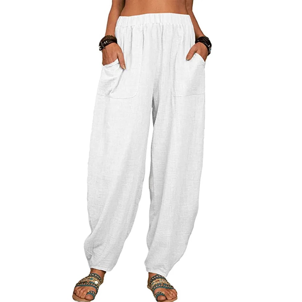 MW | Weite Leinenhose für Damen
