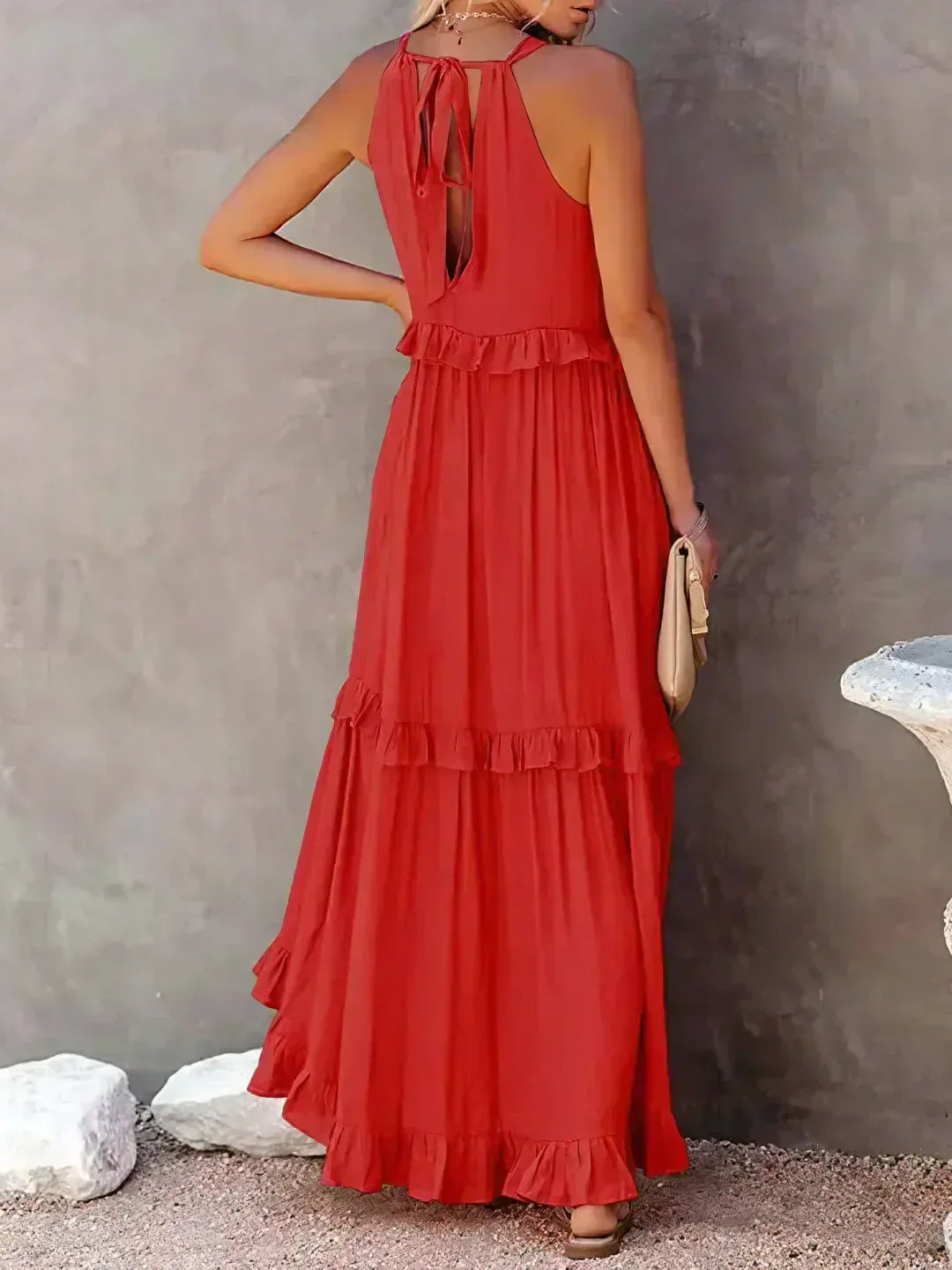 MW | Effortless Ruffle Maxikleid