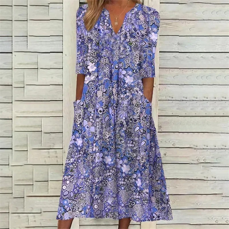 MW | Elegantes Sommerkleid mit Bauchbedeckung