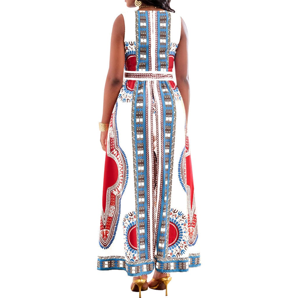 MW | Jumpsuit mit afrikanischem Druck im Dashiki-Stil