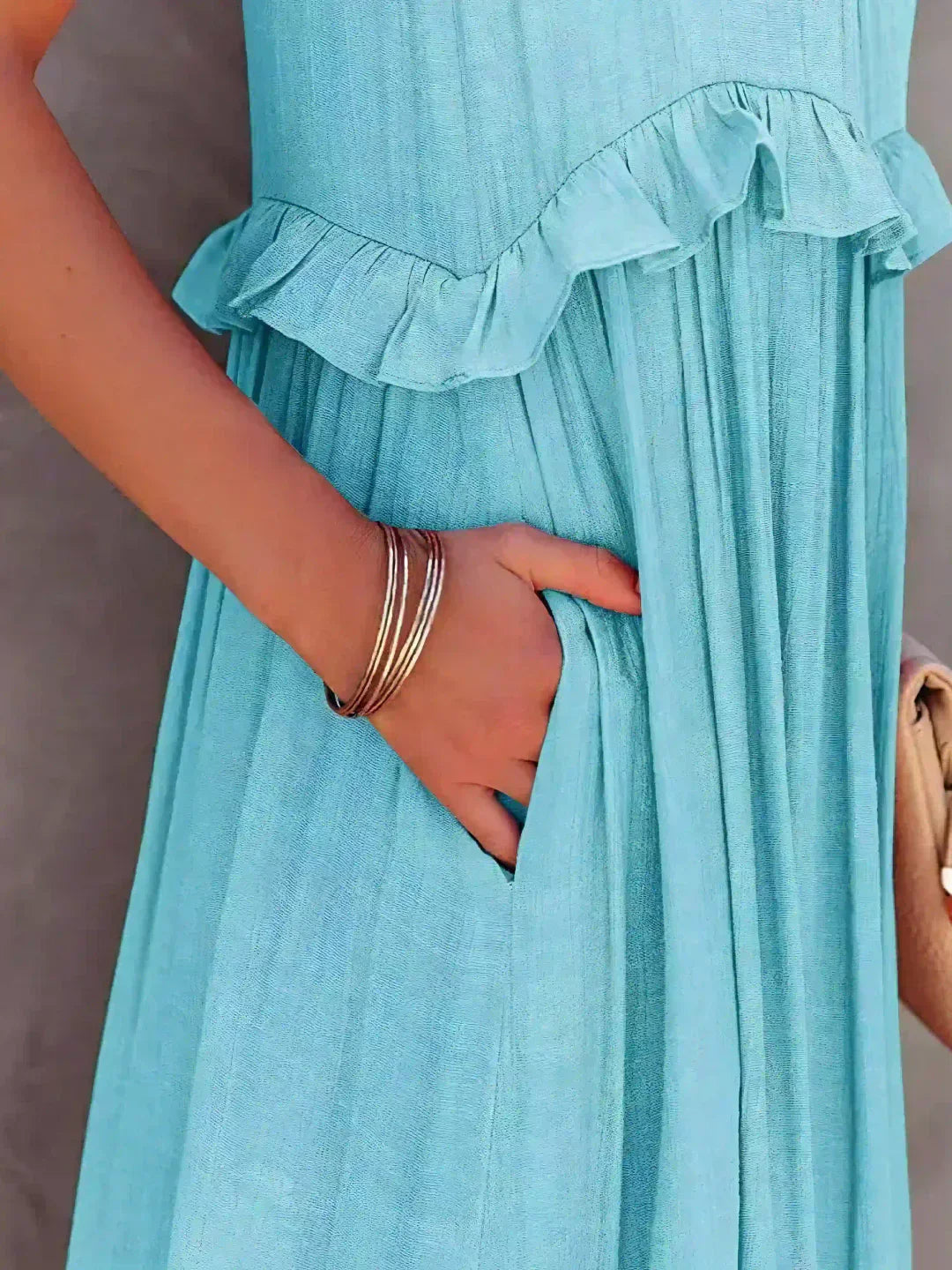 MW | Effortless Ruffle Maxikleid