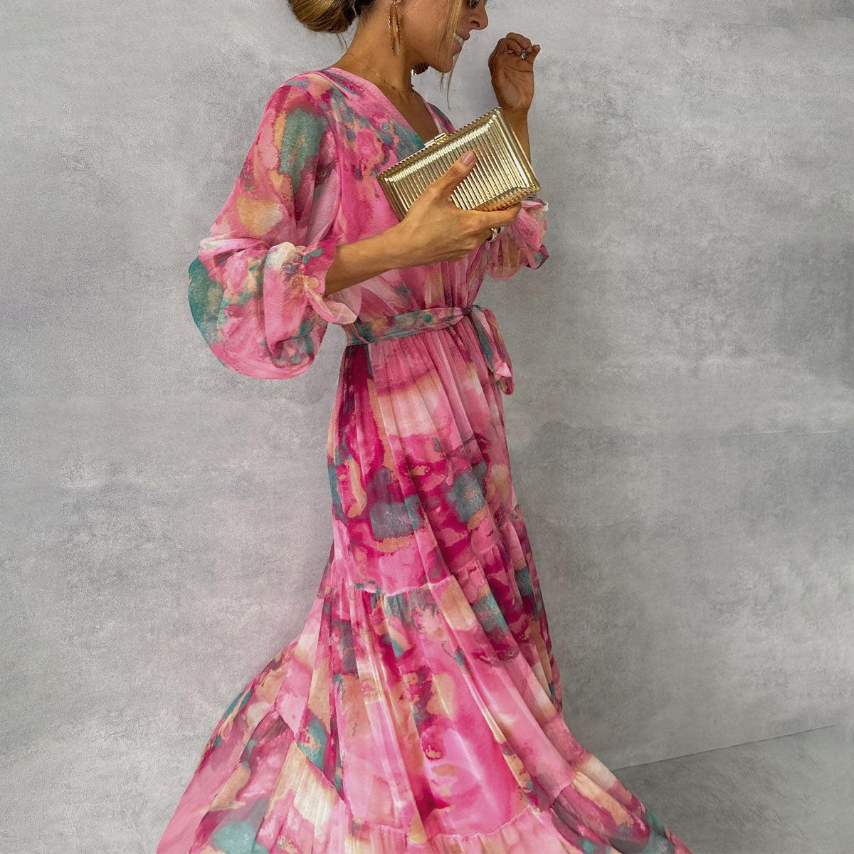 MW | Langärmeliges Sommerkleid in modernem Schnitt
