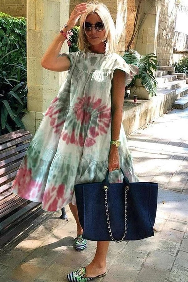 EM | A-Linien-Kleid mit charmantem und weichem Druck