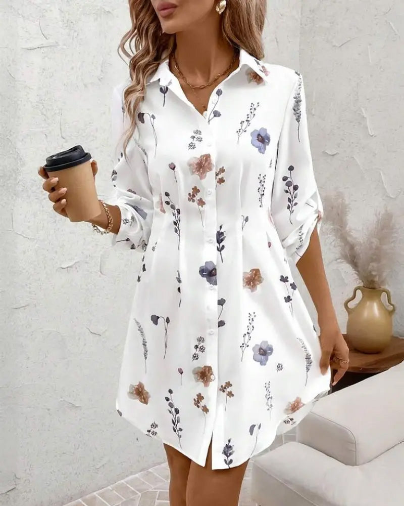 MW | Bedrucktes Modekleid mit Passform