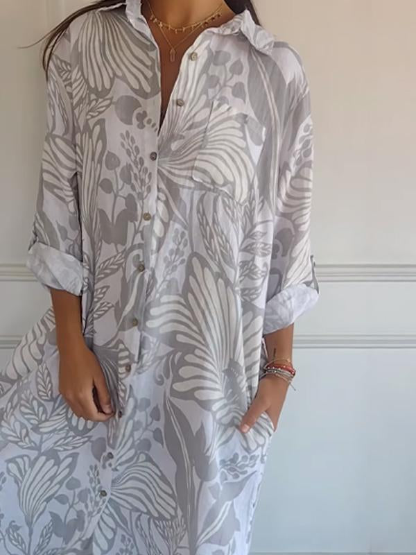 MW | Klassisches fließendes Maxikleid