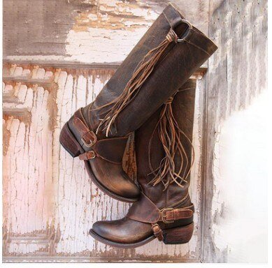 EM | Knielange Lederstiefel