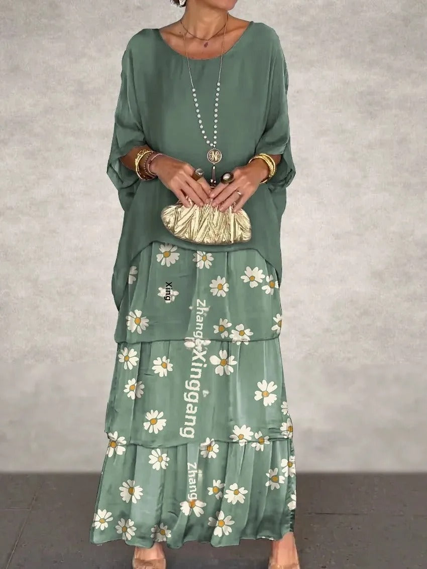EM | Locker geschichtetes Maxikleid