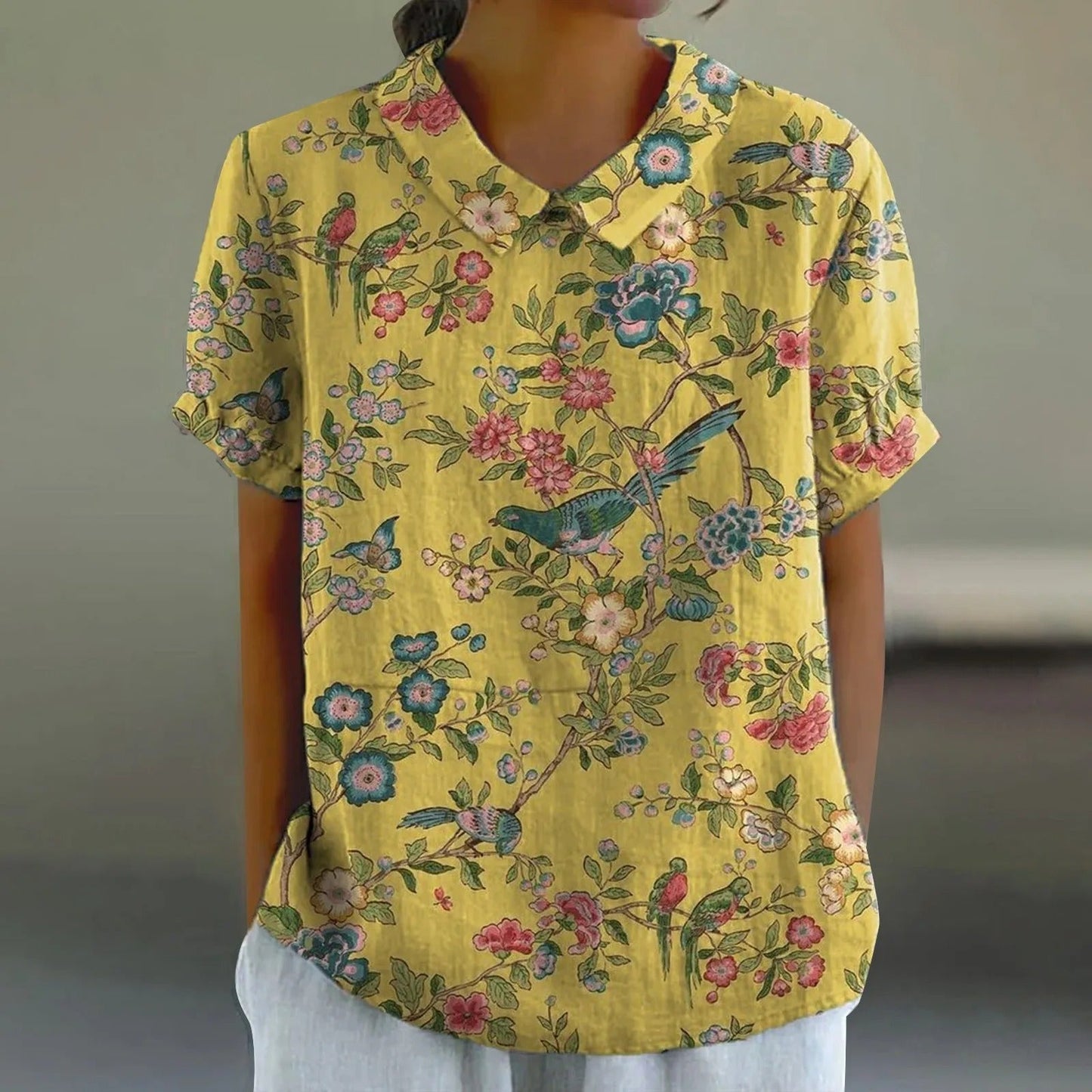 EM | Bluse mit Blumendruck für Frauen