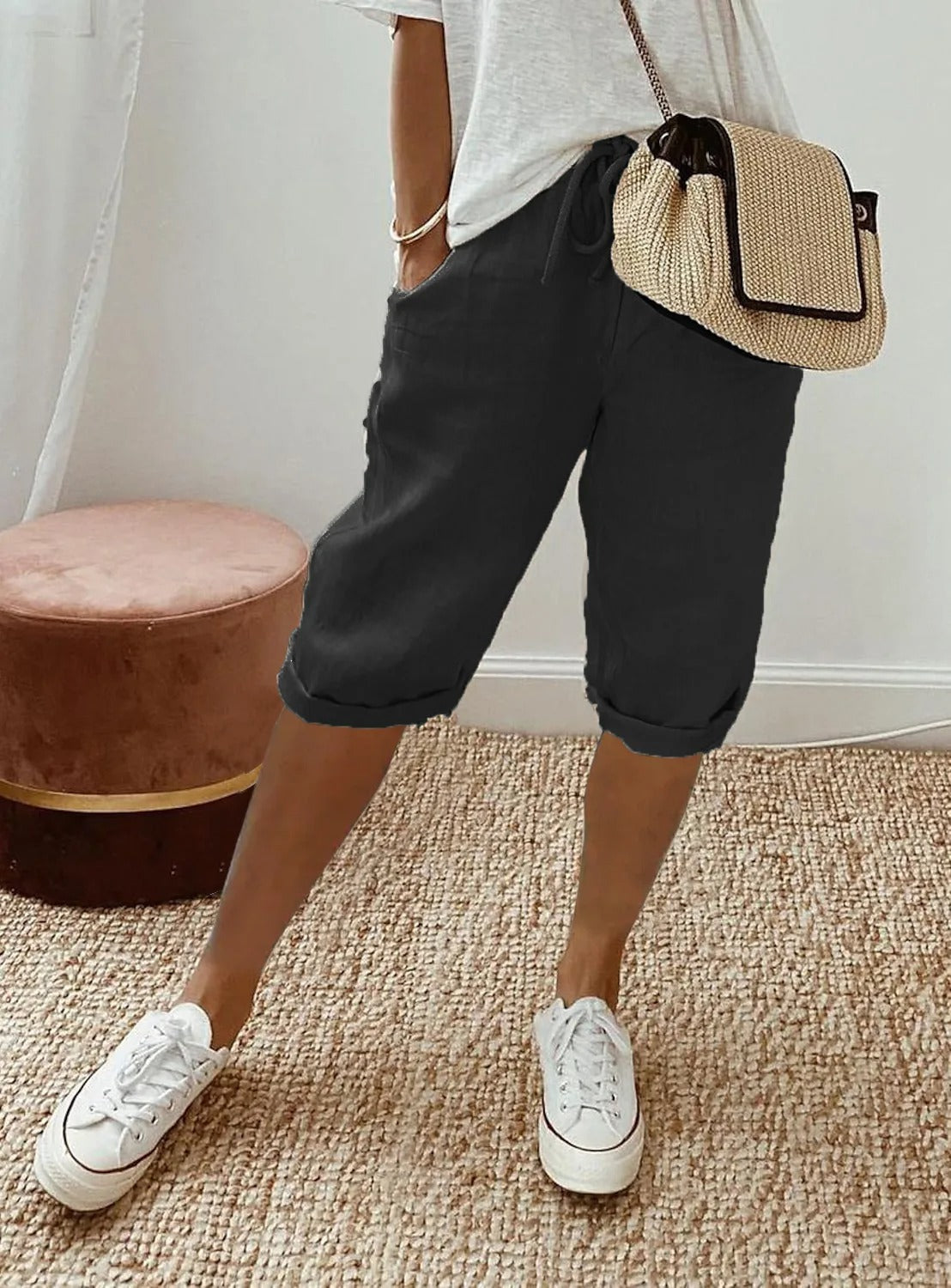 EM | Aufgerollte String-Shorts
