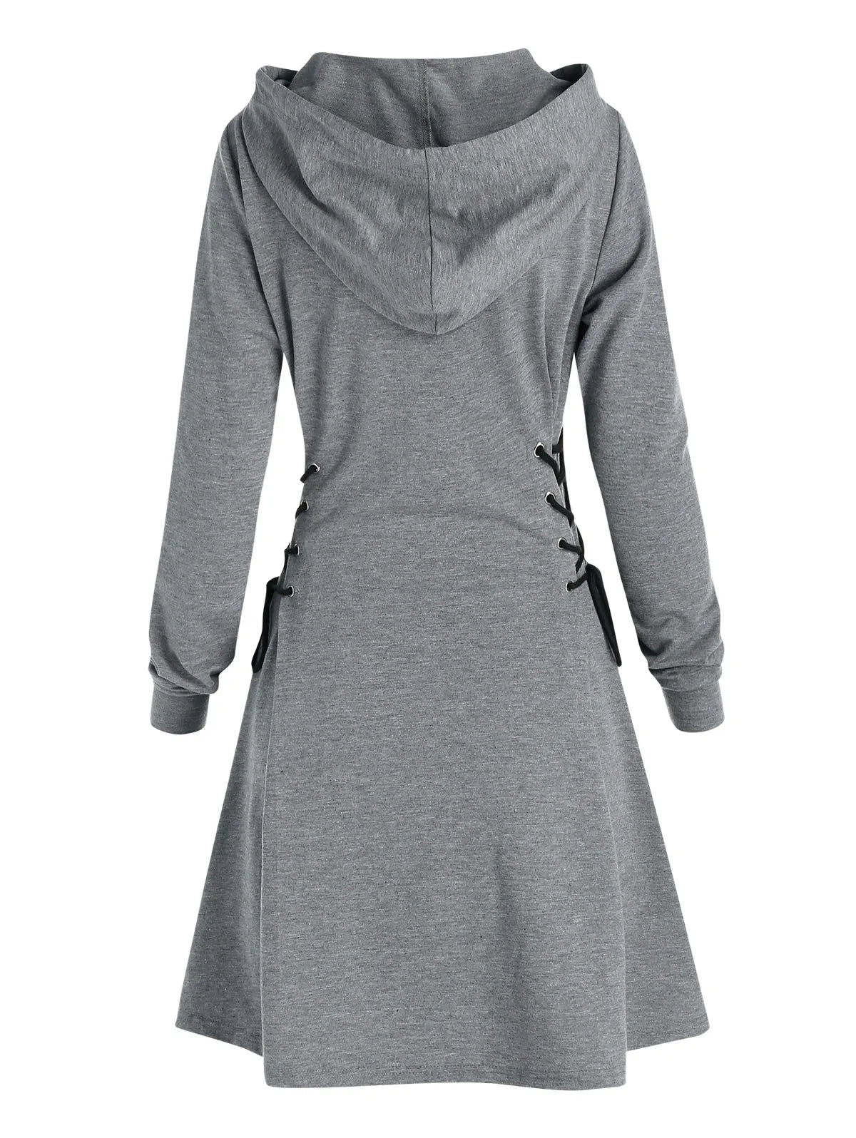 EM | Lässig-schickes Kapuzen Midikleid