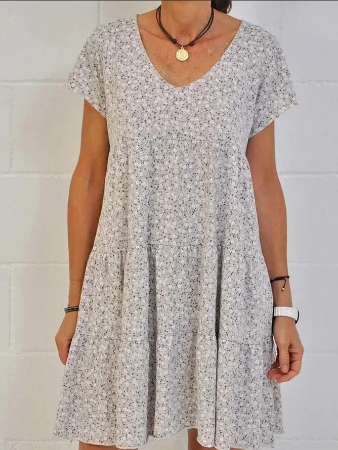 EM | Midikleid mit V-Ausschnitt