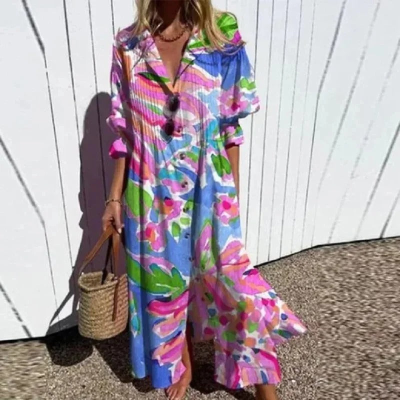 EM | Klassisches Boho-Maxikleid