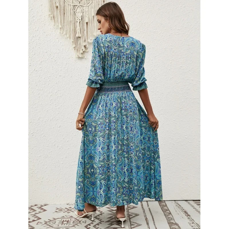 EM | Boho Maxikleid mit Schlitz